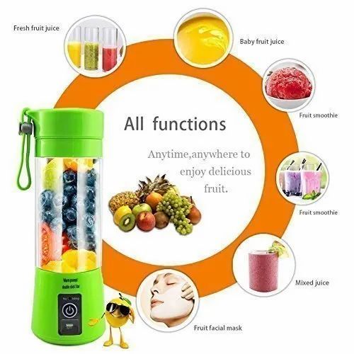 ABS Portable USB Juicer Bottle Blender, 380ml